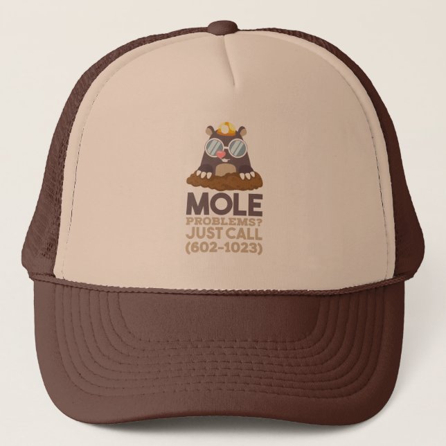 Chemistry - Mole Problems Trucker Hat (Front)