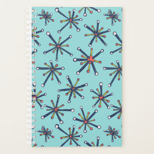 Chemistry Molecule Retro Modern Abstract Pattern Planner