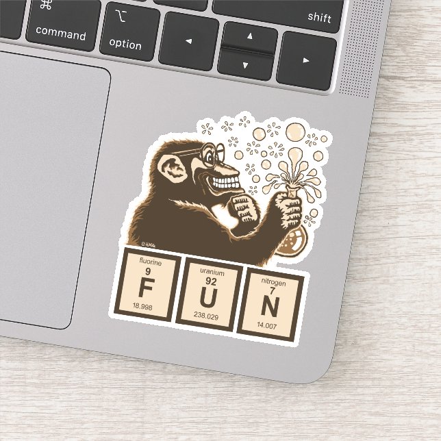 Chemistry monkey discovered fun (Detail)