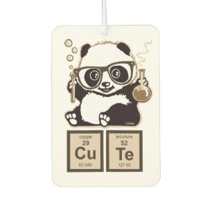 Chemistry panda discovered cute car air freshener
