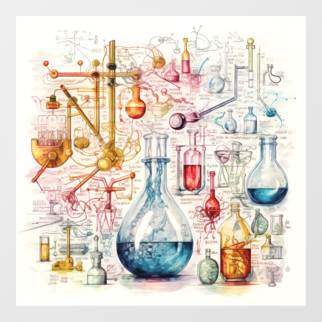 Chemistry Paper Window Cling (Sheet)