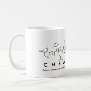Chemistry peptide word mug
