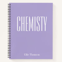 Chemistry | Personalised School Graph Paper Purple