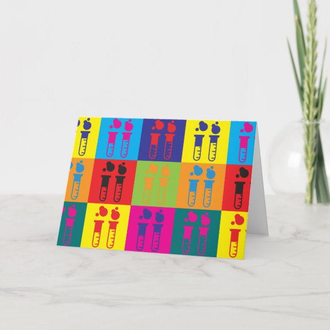 Chemistry Pop Art Card (Front)