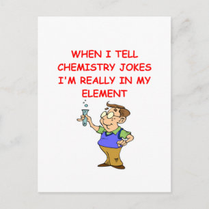 chemistry postcard