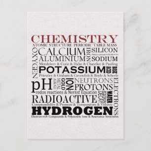 Chemistry postcard