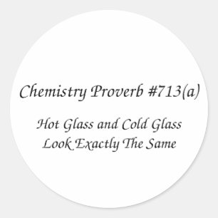 Chemistry Proverb Sticker