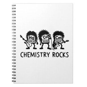 Chemistry Rocks Science Rock Band Notebook