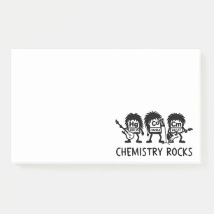 Chemistry Rocks Science Rock Band Post-it Notes