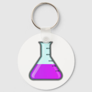 Chemistry Science Beaker Key Ring