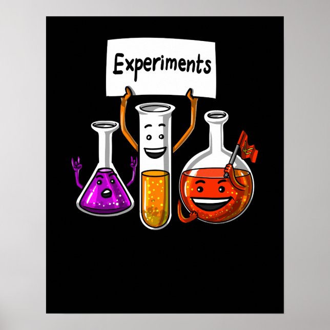 Chemistry Science Funny Experiments School Joke Poster (Front)