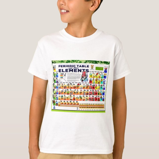 Chemistry, science, periodic table of elements T-Shirt (Front)