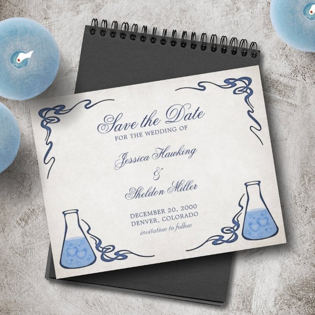 Chemistry Science Teacher Wedding Invitations (Creator Uploaded)