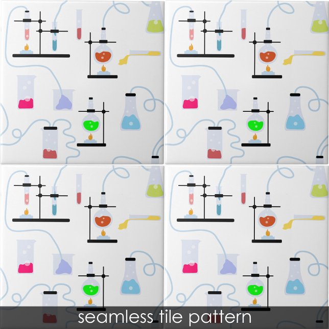 Chemistry Science Test Tubes Lab School Subject  Ceramic Tile (Chemistry Science Test Tubes Lab School Subject Ceramic Tile)