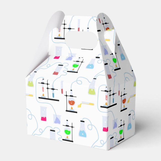 Chemistry Science Test Tubes Lab School Subject  Favour Box (Front Side)