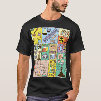 Chemistry Science Vintage Illustration Set T-Shirt