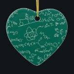 Chemistry scribbles ceramic ornament<br><div class="desc">Chemistry scribbles</div>