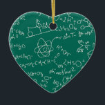 Chemistry scribbles ceramic ornament<br><div class="desc">Chemistry scribbles</div>