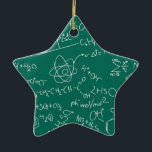Chemistry scribbles ceramic ornament<br><div class="desc">Chemistry scribbles</div>
