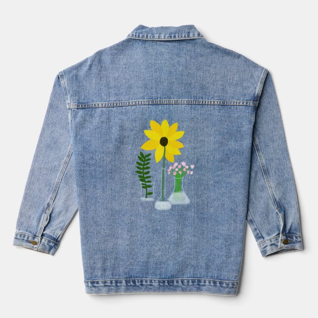 Chemistry Sunflower Denim Jacket (Back)