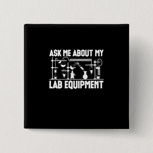 Chemistry Teacher 15 Cm Square Badge (Front)