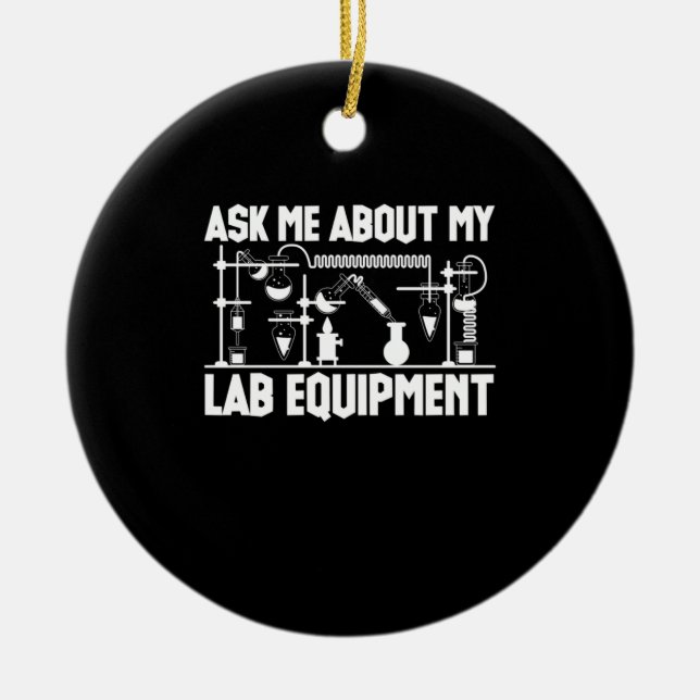 Chemistry Teacher Ceramic Ornament (Front)