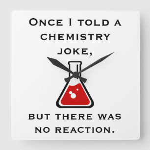 Chemistry Teacher Chemist Funny Gift Gifts Clock
