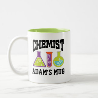 Chemistry Teacher Chemist Personalized Gift Two-Tone Coffee Mug