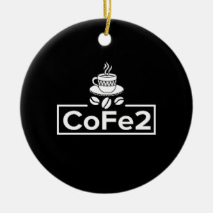Chemistry Teacher Coffee Lover Ceramic Ornament
