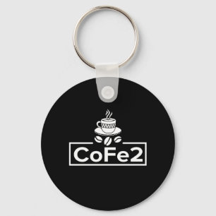 Chemistry Teacher Coffee Lover Key Ring