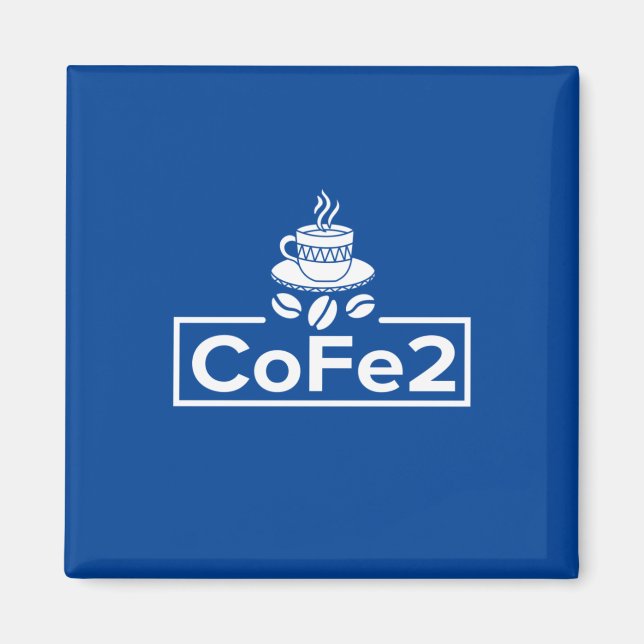 Chemistry Teacher Coffee Lover Magnet (Front)