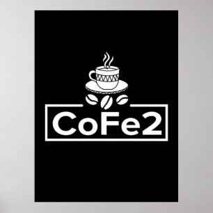 Chemistry Teacher Coffee Lover Poster