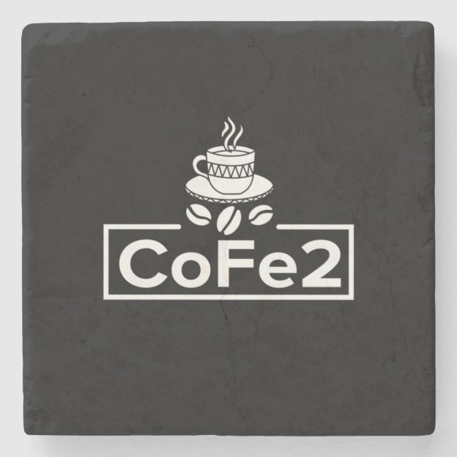 Chemistry Teacher Coffee Lover Stone Coaster (Front)