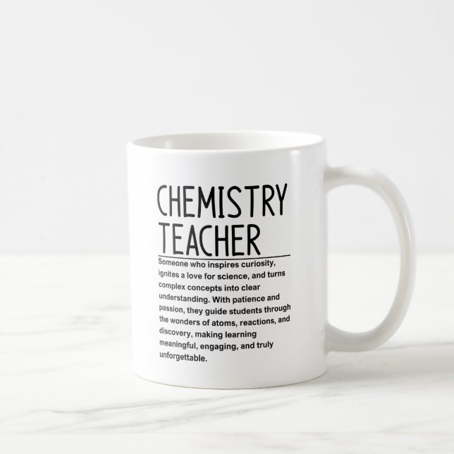 Chemistry teacher coffee mug (Right)