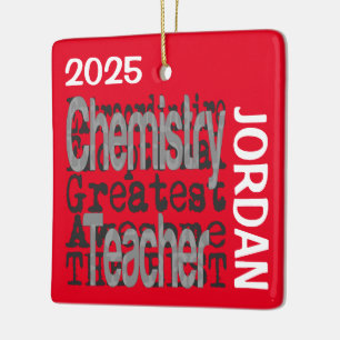 Chemistry Teacher Extraordinaire CUSTOM Ceramic Ornament