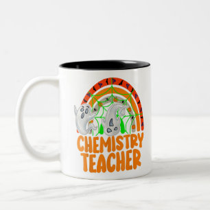 Chemistry Teacher Funny Halloween Costumes Science Two-Tone Coffee Mug