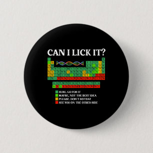 Chemistry Teacher Funny Periodic Table Stem Can I 6 Cm Round Badge
