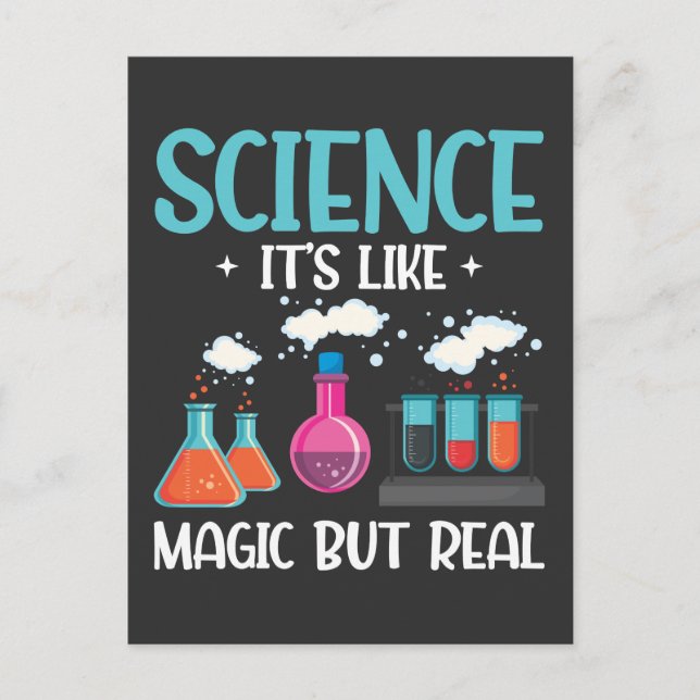 Chemistry Teacher Laboratory Test Tube Scientists Postcard (Front)