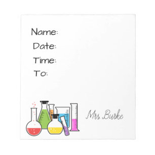 Chemistry Teacher Notepad/Hallpass Notepad