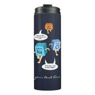 Chemistry Teacher Periodic Table Elements Gag Thermal Tumbler