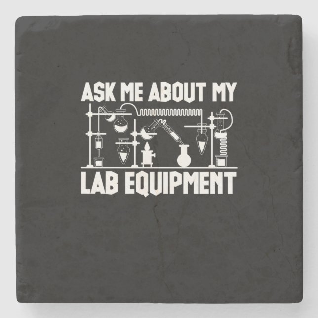 Chemistry Teacher Stone Coaster (Front)