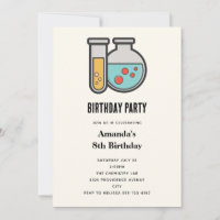 Chemistry Test Tube and Beaker Birthday