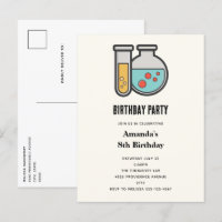 Chemistry Test Tube and Beaker Birthday