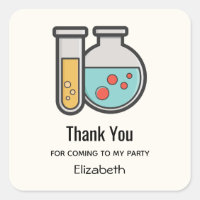 Chemistry Test Tube and Beaker Thank You Party