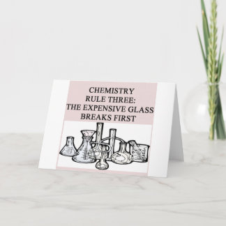 chemistry: the epensive glass breaks first card