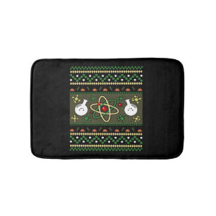 Chemistry Ugly Christmas Science Engineer Gift Bath Mat
