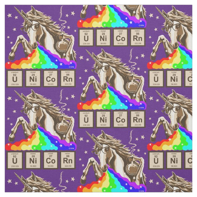 Chemistry unicorn vomits rainbow fabric (Swatch)