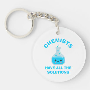 Chemists have all the solutions key ring