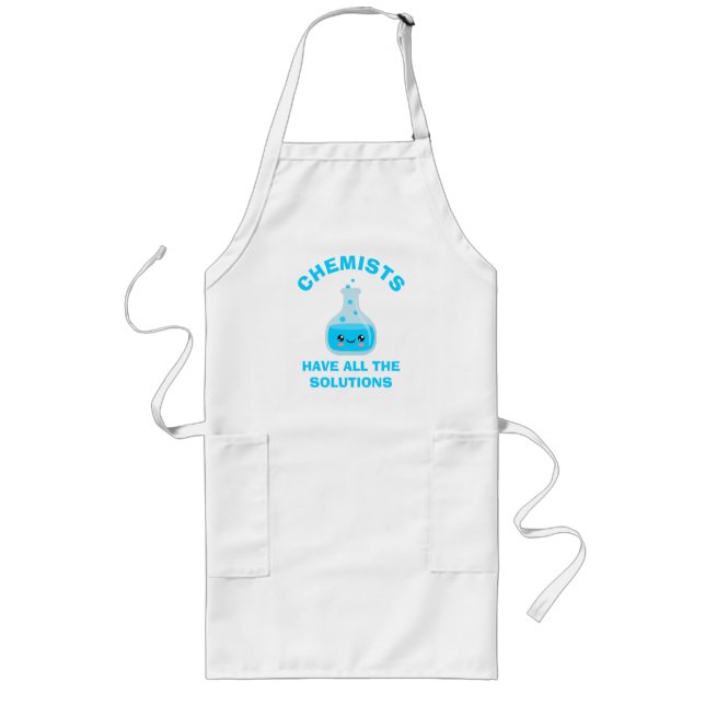 Chemists have all the solutions long apron (Front)
