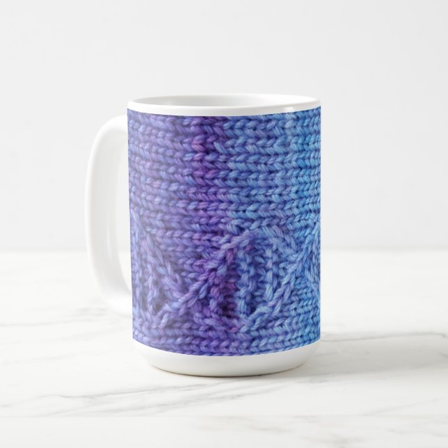 ChemKnits Knit DNA Cable Broken Violet Mug (Front Left)